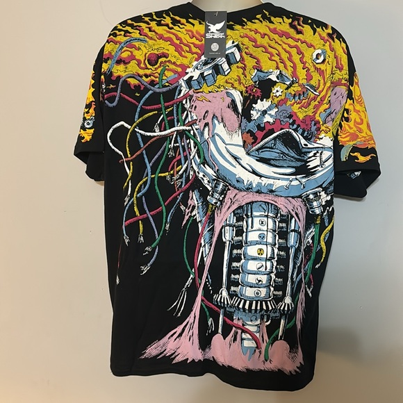 Liquid Blue AstroWorld Logan Wolverine Dark Overload Black T-Shirt Travis Scott - Picture 4 of 7